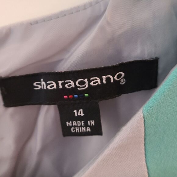 Sharagano Colorblock Sheath Dress - Picture 6 of 9